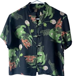 Harari Silk Dragon Japanese blouse